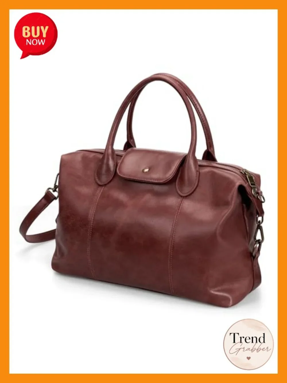Vintage Genuine Leather Satchel Tote Bag for Women Large Top Handle Crossbody